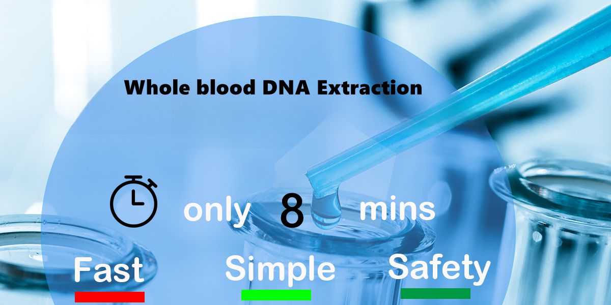 8minutes Finished the Blood DNA Extraction 